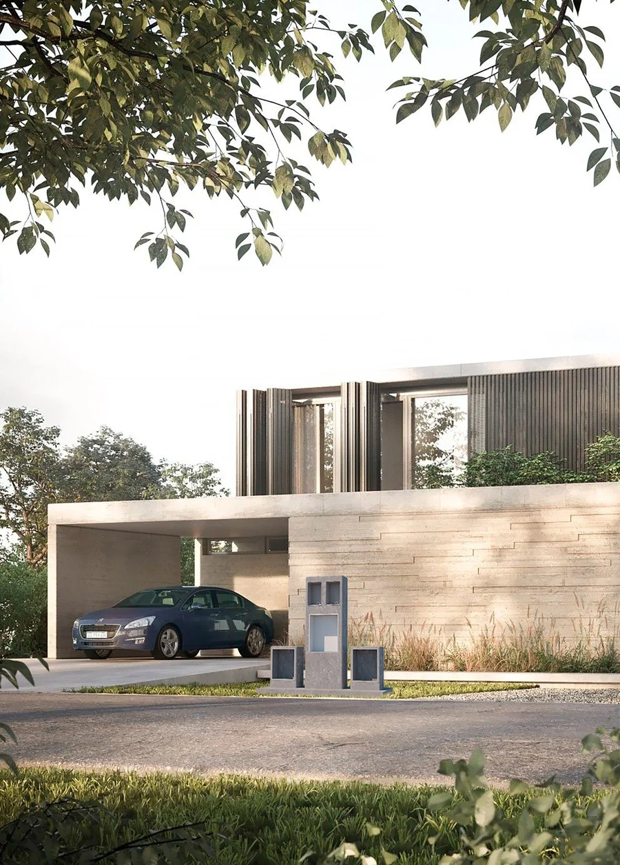 PILAR DE LUZ Y GABINETE DE GAS DOBLE - mini 4