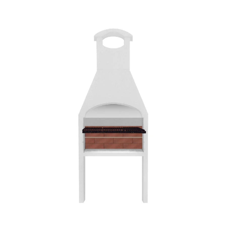 FOGÓN CON CAMPANA HERRAJE ENLOZADO