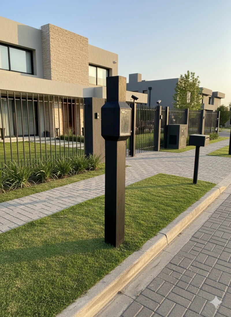 PILAR DE LUZ PARA BARRIO RESIDENCIAL